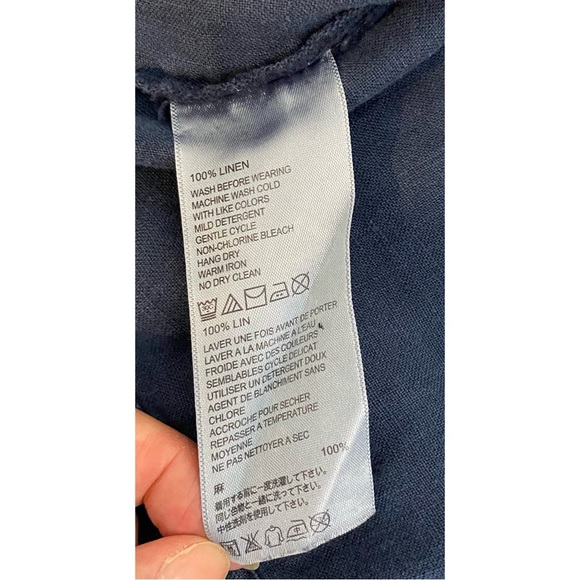 Tommy Bahama Blue Silver Bird Design Two Palms Linen Raw Edge Reworked Jacket,XL - Picture 15 of 16